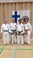 GM Kim Ung CHOL national seminarin osallistujat (Milja, Antti, GM Chol ja Piritta, Espoo / 6.-7-10.18