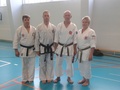 Karate ja itsepuolustusleiri Imatralla.  Kusankun edustaja, Antti, Sensei Jalamo, Anne Kettunen (Kusanku) / 19.9.15