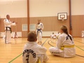Tinja mallina liikesarjoja harjoiteltaessa, ohjaajana Sabum Feller / 29.8.15